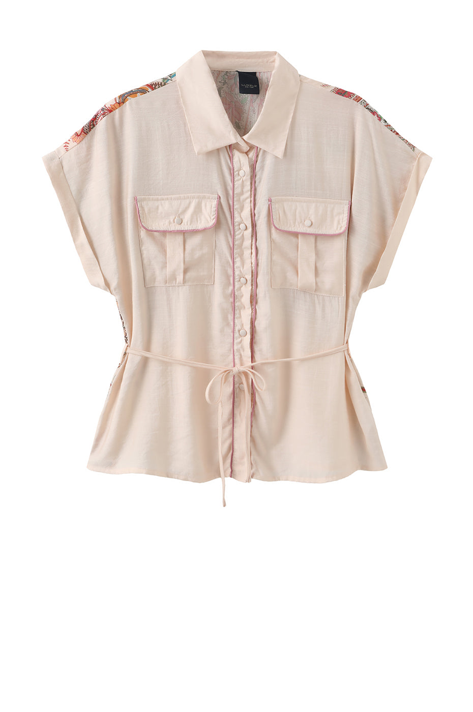 LUXZUZ // ONE TWO Violet Shirt Shirt Lotus Flower 3080
