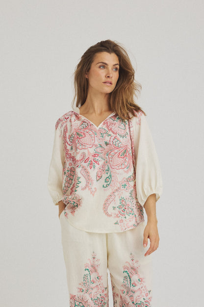 LUXZUZ // ONE TWO Violetta Blouse Blouse Cream 7037