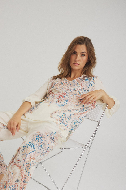 LUXZUZ // ONE TWO Violetta Blouse Blouse Off White 7038