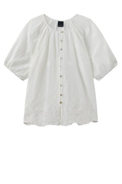 LUXZUZ // ONE TWO Vira Shirt Shirt Cream 7037