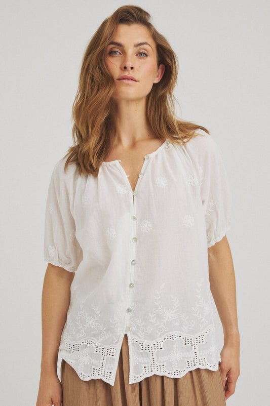 LUXZUZ // ONE TWO Vira Shirt Shirt Cream 7037