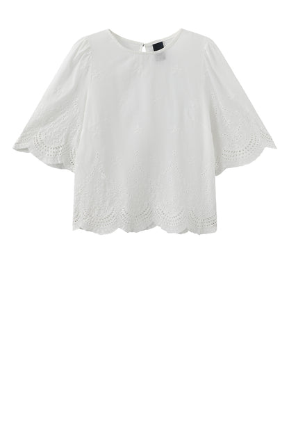 LUXZUZ // ONE TWO Virginia Blouse Blouse Cream 7037