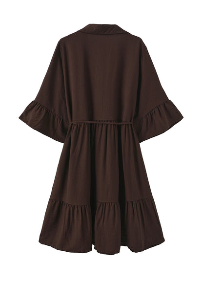 LUXZUZ // ONE TWO Walborg Dress Dress 799 Choco Lux