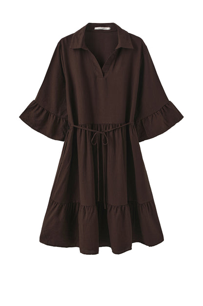 LUXZUZ // ONE TWO Walborg Dress Dress 799 Choco Lux