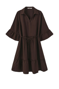 Walborg Dress - Choco Lux