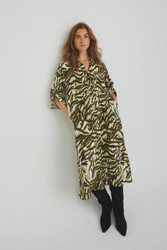 LUXZUZ // ONE TWO Waleria Dress Dress 632 Olivo