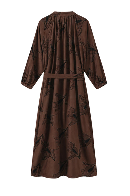 LUXZUZ // ONE TWO Walli Dress Dress 718 Suitcase Brown