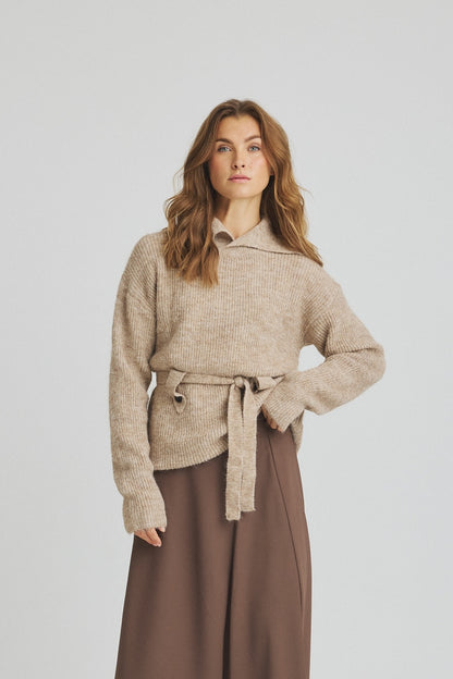 LUXZUZ // ONE TWO Zahra Knit Knit 774 Granola