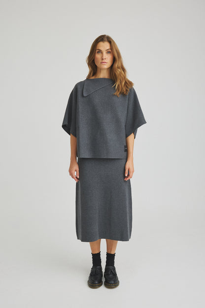 LUXZUZ // ONE TWO Zandra Knit Knit 833 Asphalt