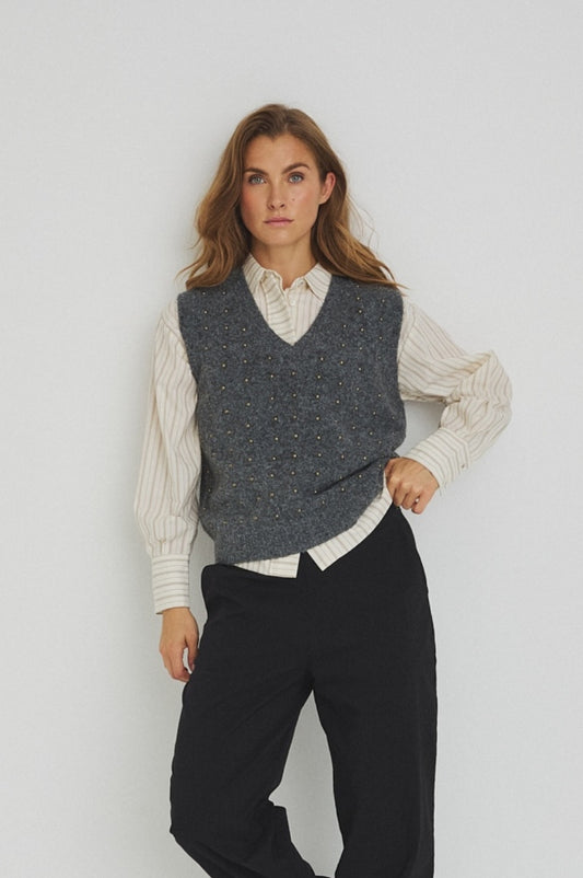 LUXZUZ // ONE TWO Zannie Knit Knit 824 Charcoal Gray