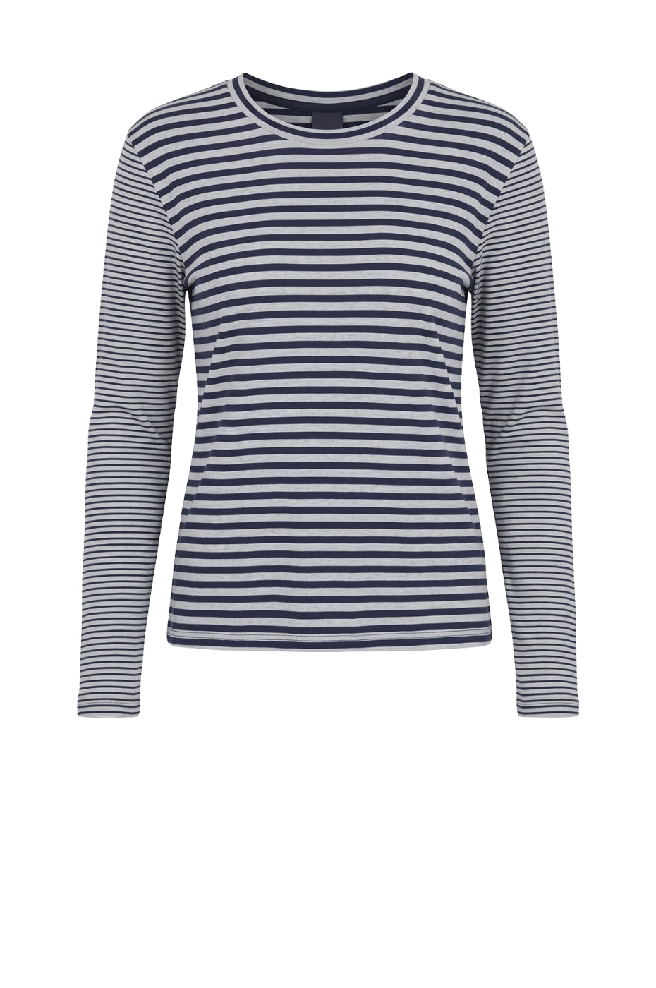 LUXZUZ // ONE TWO Zegzag Stripe T-shirt T-Shirt 577 Night Blue