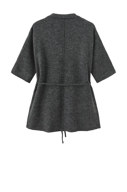 LUXZUZ // ONE TWO Zelina Knit Knit 816 Dark Grey Melange