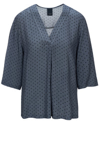 Zella Blouse - Antique Blue