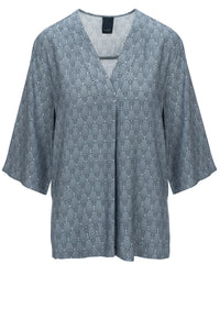 Zella Blouse - Serenity Blue