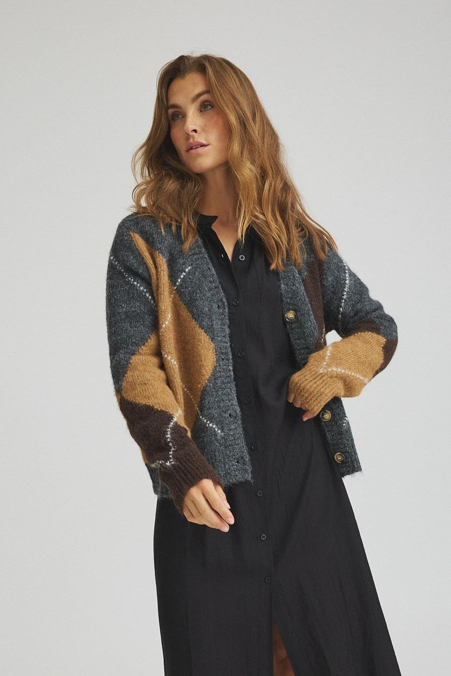 LUXZUZ // ONE TWO Zema Knit Knit 816 Dark Grey Melange