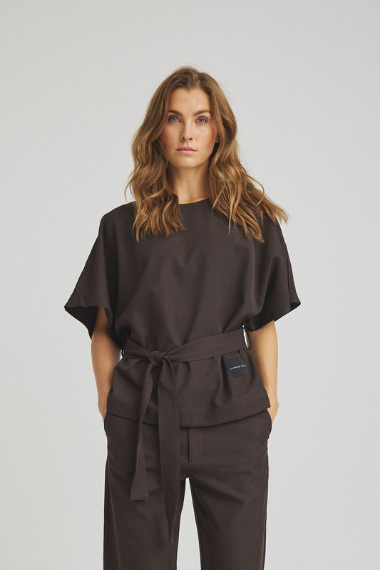 LUXZUZ // ONE TWO Zenta Blouse Blouse 799 Choco Lux