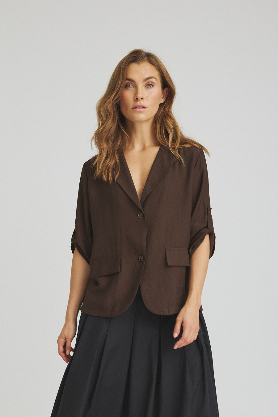 LUXZUZ // ONE TWO Zenza Shirt Shirt 799 Choco Lux