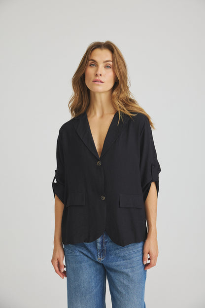 LUXZUZ // ONE TWO Zenza Shirt Shirt 999 Black