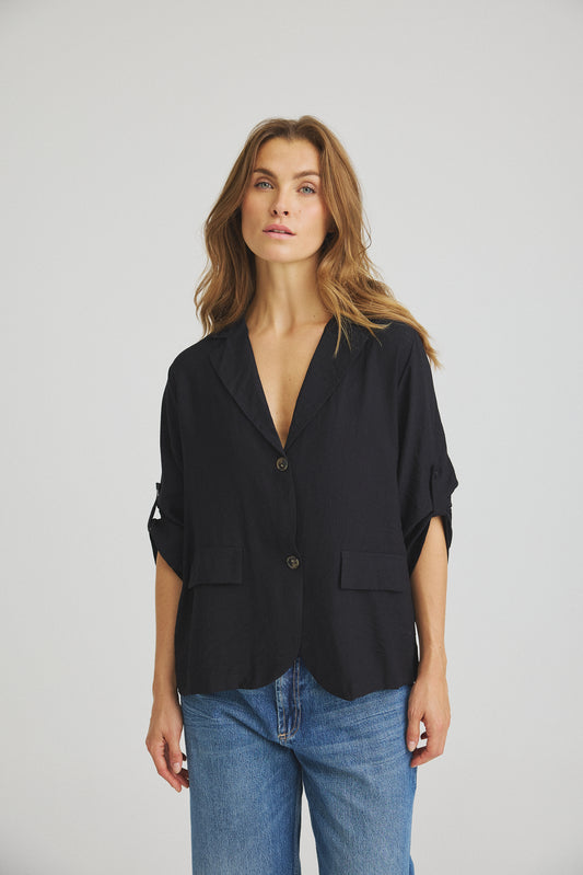 LUXZUZ // ONE TWO Zenza Shirt Shirt 999 Black