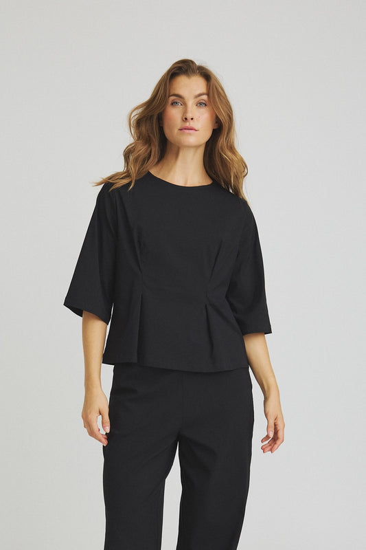 LUXZUZ // ONE TWO Zessa Blouse Blouse 999 Black