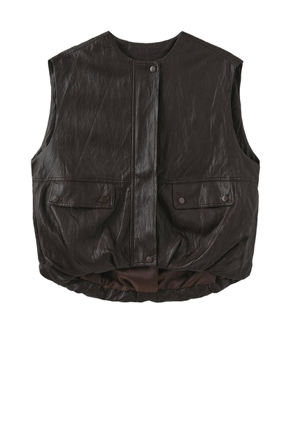 LUXZUZ // ONE TWO Zickan Vest Vest 799 Choco Lux