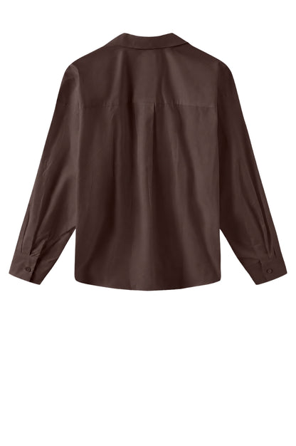 LUXZUZ // ONE TWO Zosia Shirt Shirt 799 Choco Lux