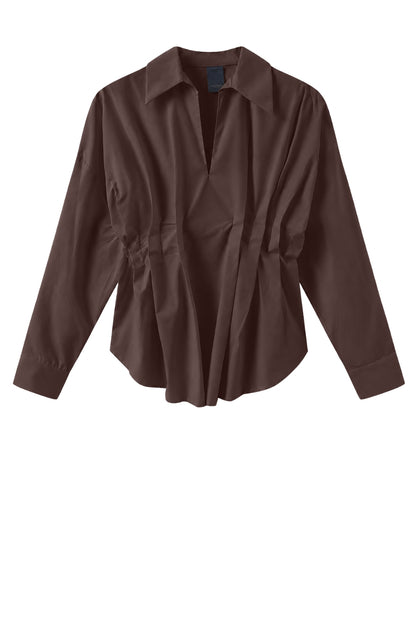LUXZUZ // ONE TWO Zosia Shirt Shirt 799 Choco Lux